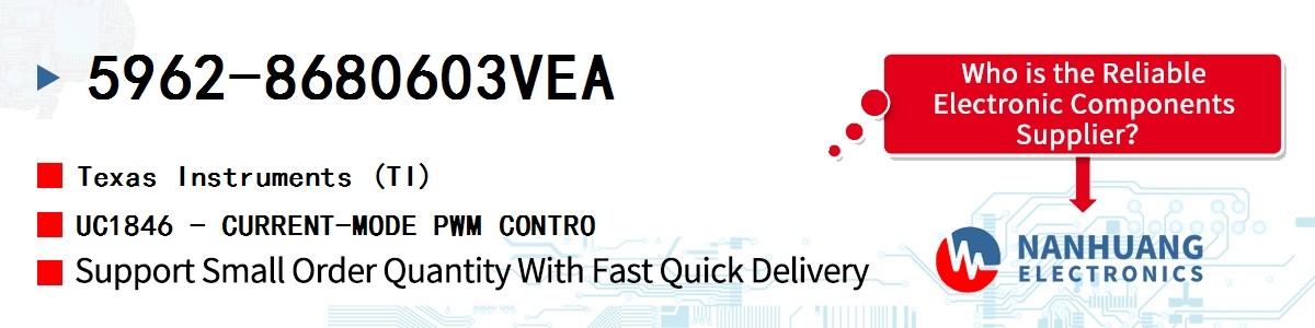 5962-8680603VEA TI UC1846 - CURRENT-MODE PWM CONTRO