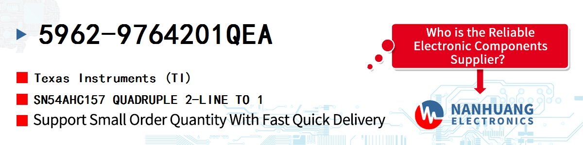 5962-9764201QEA TI SN54AHC157 QUADRUPLE 2-LINE TO 1