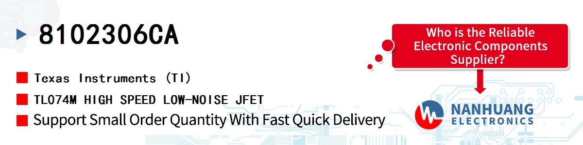 8102306CA TI TL074M HIGH SPEED LOW-NOISE JFET