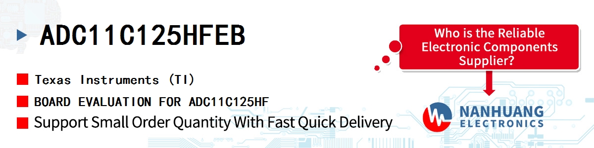 ADC11C125HFEB TI BOARD EVALUATION FOR ADC11C125HF