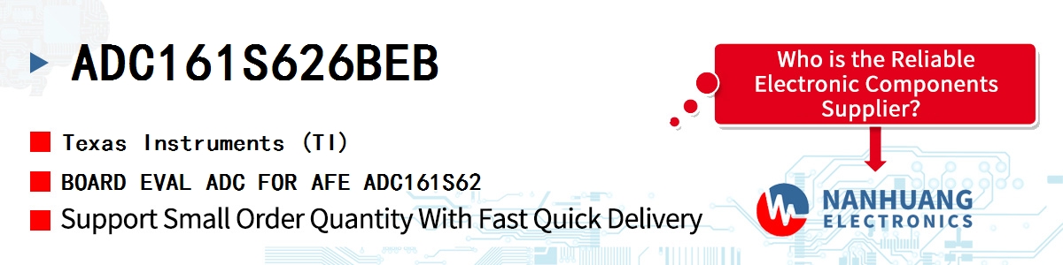 ADC161S626BEB TI BOARD EVAL ADC FOR AFE ADC161S62