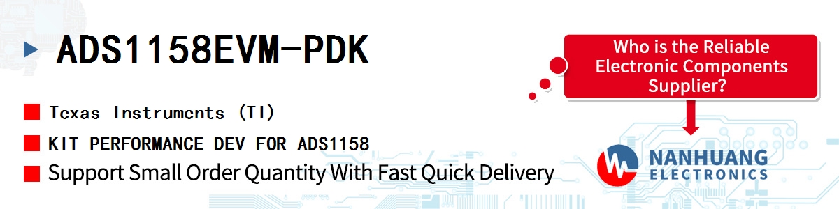 ADS1158EVM-PDK TI KIT PERFORMANCE DEV FOR ADS1158