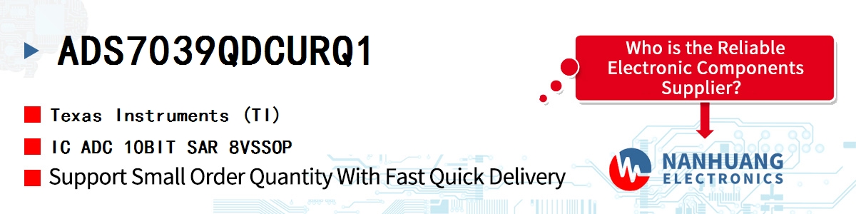 ADS7039QDCURQ1 TI IC ADC 10BIT SAR 8VSSOP