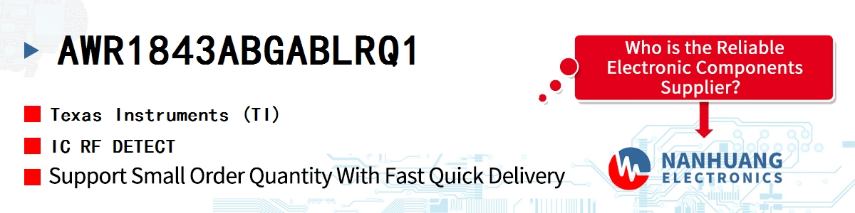 AWR1843ABGABLRQ1 TI IC RF DETECT