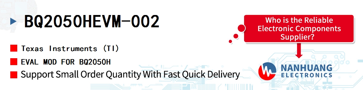BQ2050HEVM-002 TI EVAL MOD FOR BQ2050H