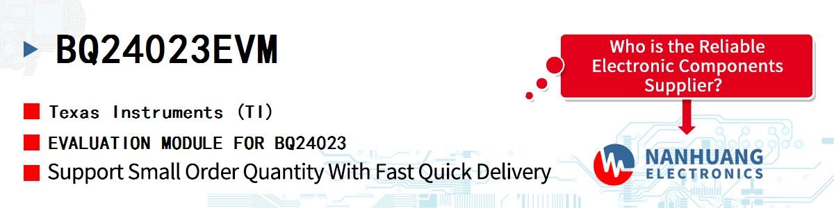 BQ24023EVM TI EVALUATION MODULE FOR BQ24023