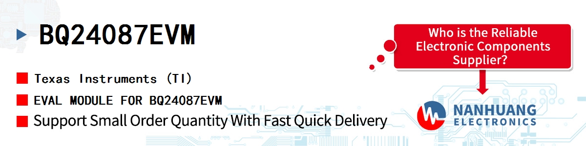 BQ24087EVM TI EVAL MODULE FOR BQ24087EVM