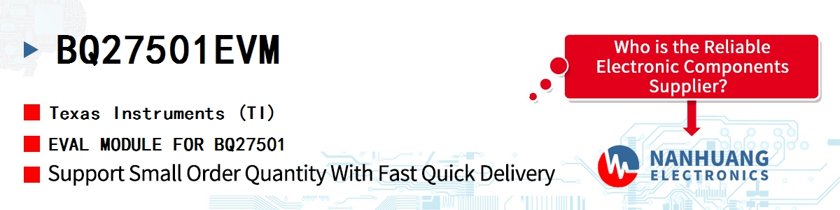 BQ27501EVM TI EVAL MODULE FOR BQ27501