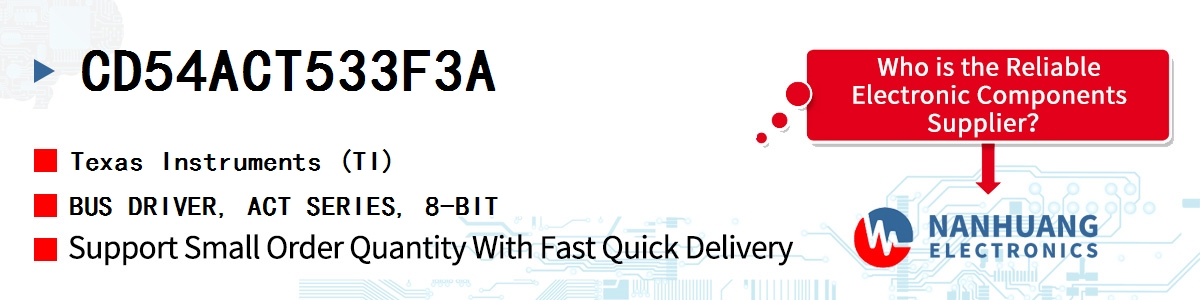 CD54ACT533F3A TI BUS DRIVER, ACT SERIES, 8-BIT