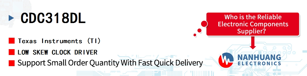 CDC318DL TI LOW SKEW CLOCK DRIVER