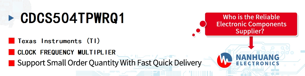 CDCS504TPWRQ1 TI CLOCK FREQUENCY MULTIPLIER