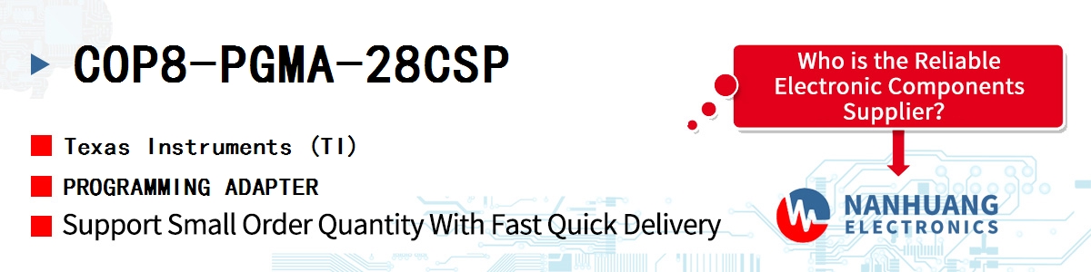 COP8-PGMA-28CSP TI PROGRAMMING ADAPTER