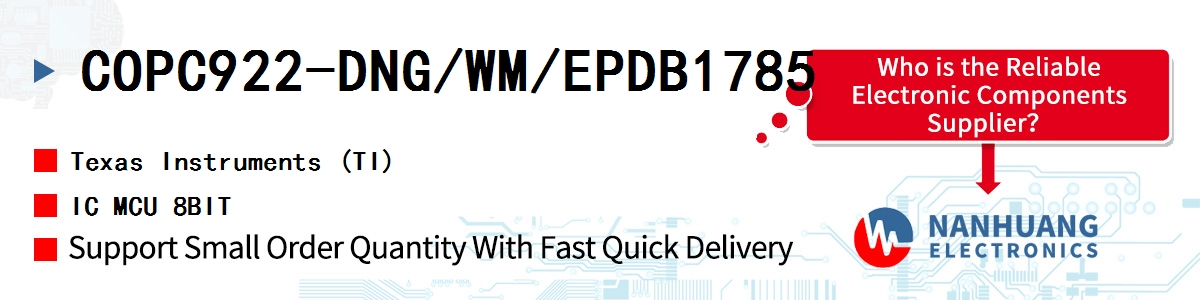 COPC922-DNG/WM/EPDB1785 TI IC MCU 8BIT