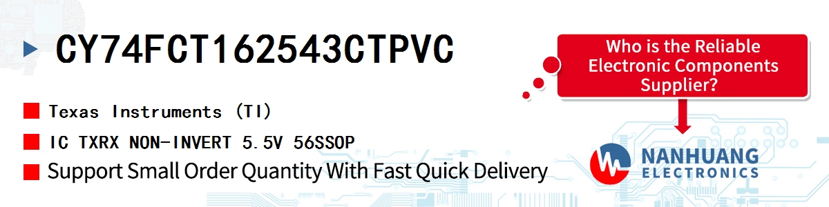 CY74FCT162543CTPVC TI IC TXRX NON-INVERT 5.5V 56SSOP