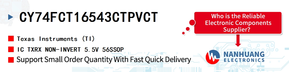CY74FCT16543CTPVCT TI IC TXRX NON-INVERT 5.5V 56SSOP