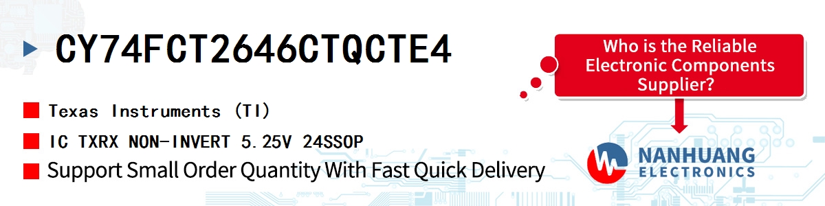 CY74FCT2646CTQCTE4 TI IC TXRX NON-INVERT 5.25V 24SSOP