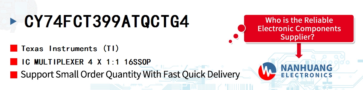 CY74FCT399ATQCTG4 TI IC MULTIPLEXER 4 X 1:1 16SSOP