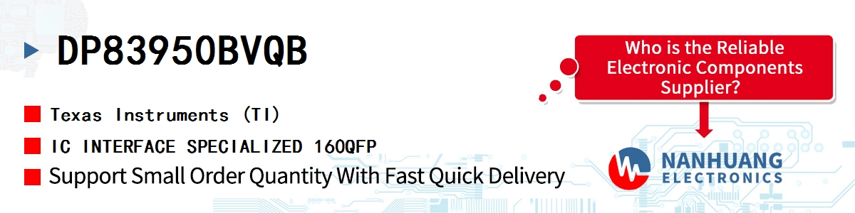 DP83950BVQB TI IC INTERFACE SPECIALIZED 160QFP