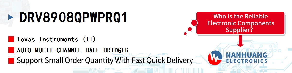 DRV8908QPWPRQ1 TI AUTO MULTI-CHANNEL HALF BRIDGER