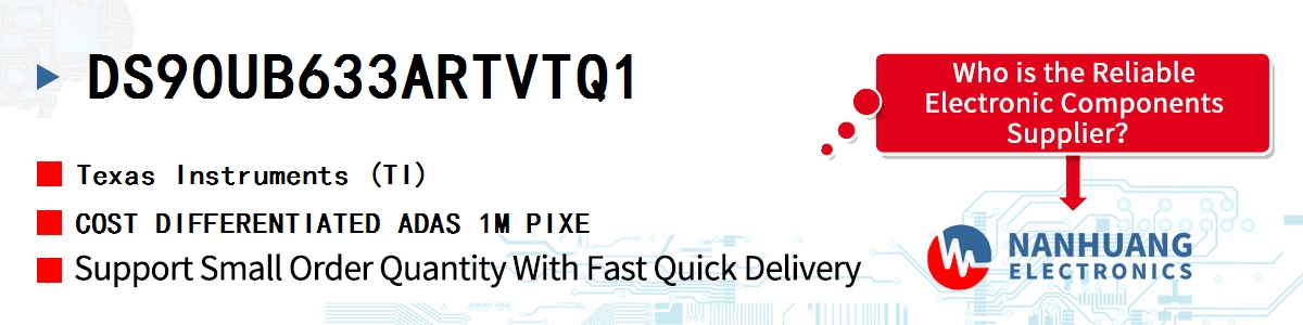 DS90UB633ARTVTQ1 TI COST DIFFERENTIATED ADAS 1M PIXE