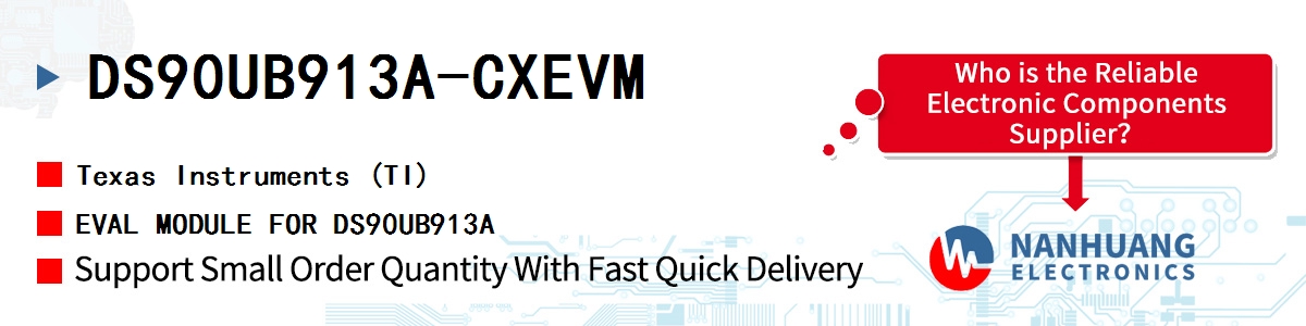 DS90UB913A-CXEVM TI EVAL MODULE FOR DS90UB913A