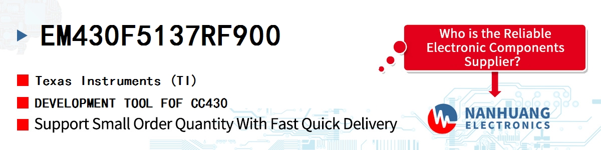 EM430F5137RF900 TI DEVELOPMENT TOOL FOF CC430