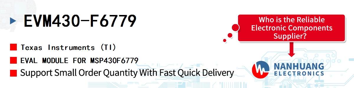 EVM430-F6779 TI EVAL MODULE FOR MSP430F6779