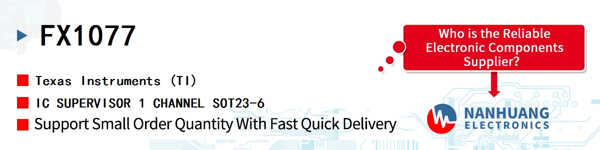 FX1077 TI IC SUPERVISOR 1 CHANNEL SOT23-6