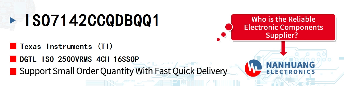 ISO7142CCQDBQQ1 TI DGTL ISO 2500VRMS 4CH 16SSOP