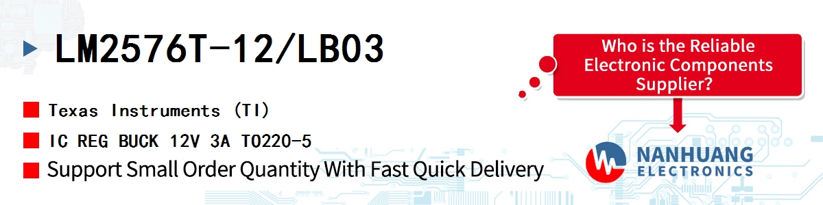 LM2576T-12/LB03 TI IC REG BUCK 12V 3A TO220-5