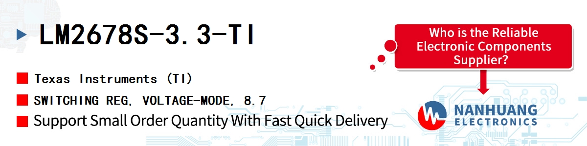 LM2678S-3.3-TI TI SWITCHING REG, VOLTAGE-MODE, 8.7