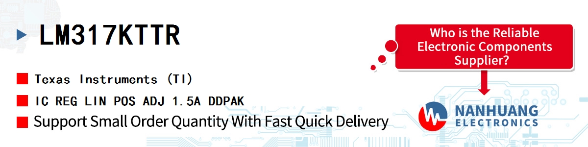 LM317KTTR TI IC REG LIN POS ADJ 1.5A DDPAK