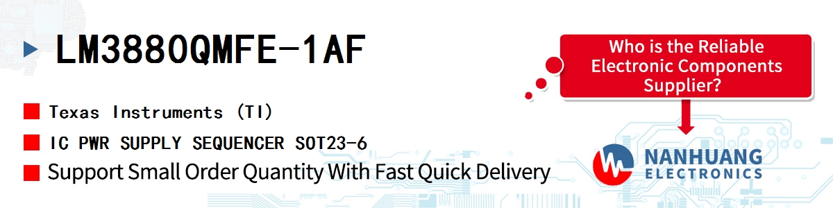 LM3880QMFE-1AF TI IC PWR SUPPLY SEQUENCER SOT23-6