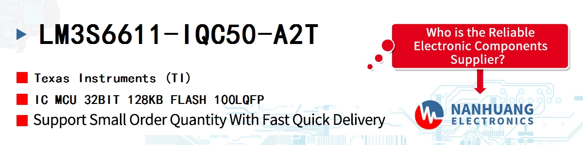 LM3S6611-IQC50-A2T TI IC MCU 32BIT 128KB FLASH 100LQFP
