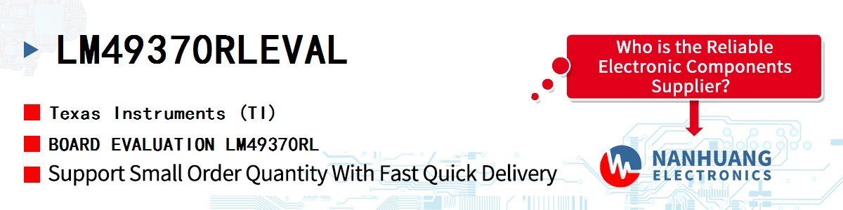 LM49370RLEVAL TI BOARD EVALUATION LM49370RL