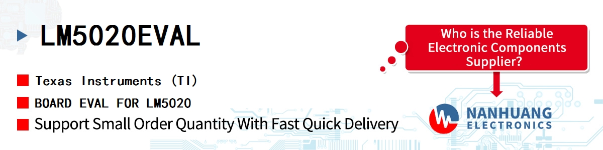 LM5020EVAL TI BOARD EVAL FOR LM5020