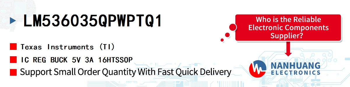 LM536035QPWPTQ1 TI IC REG BUCK 5V 3A 16HTSSOP