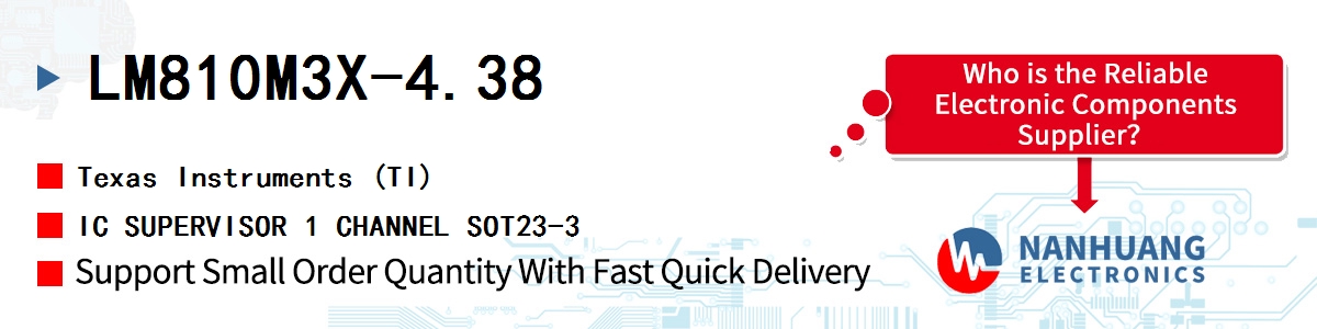 LM810M3X-4.38 TI IC SUPERVISOR 1 CHANNEL SOT23-3