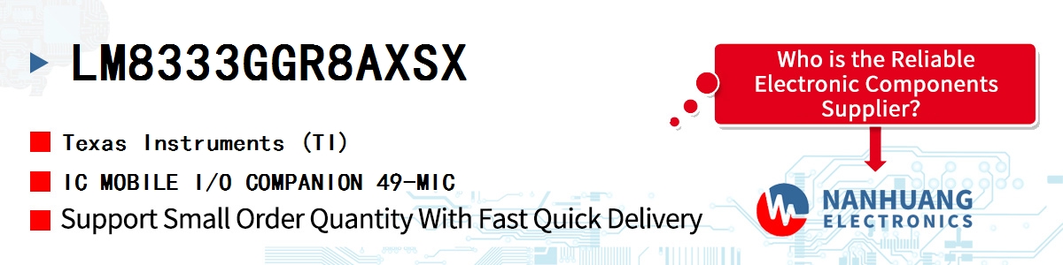 LM8333GGR8AXSX TI IC MOBILE I/O COMPANION 49-MIC