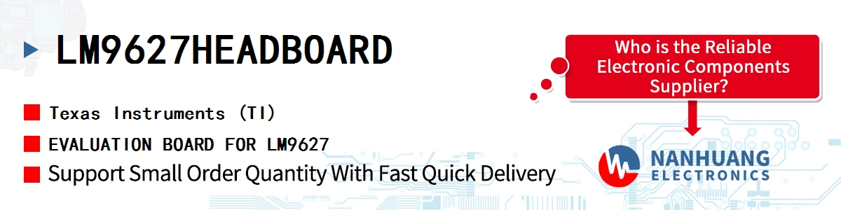 LM9627HEADBOARD TI EVALUATION BOARD FOR LM9627