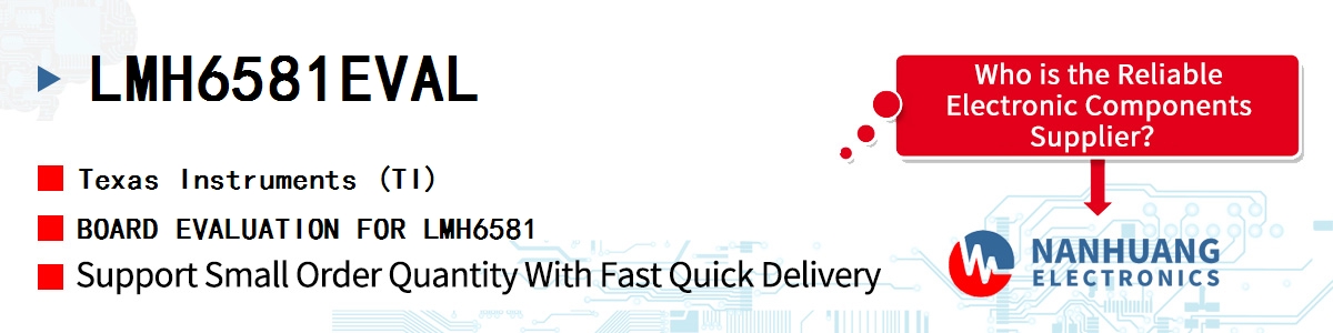 LMH6581EVAL TI BOARD EVALUATION FOR LMH6581