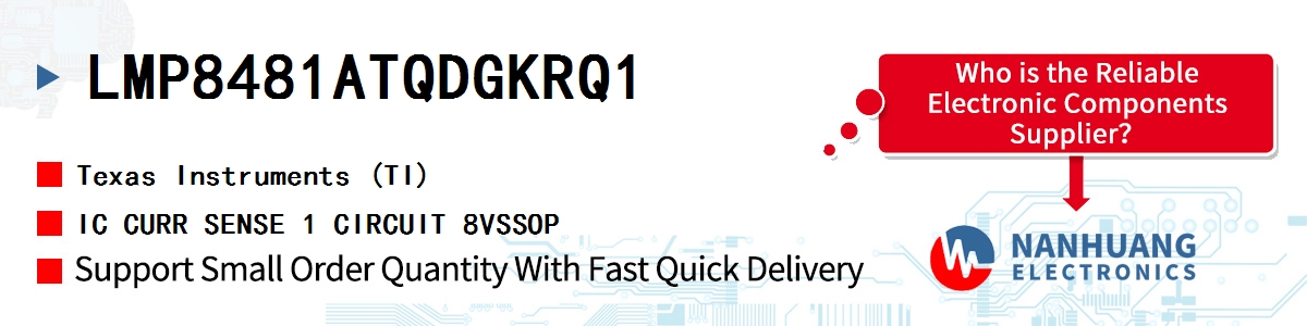 LMP8481ATQDGKRQ1 TI IC CURR SENSE 1 CIRCUIT 8VSSOP