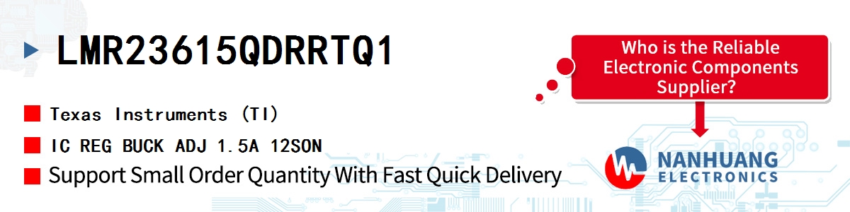 LMR23615QDRRTQ1 TI IC REG BUCK ADJ 1.5A 12SON
