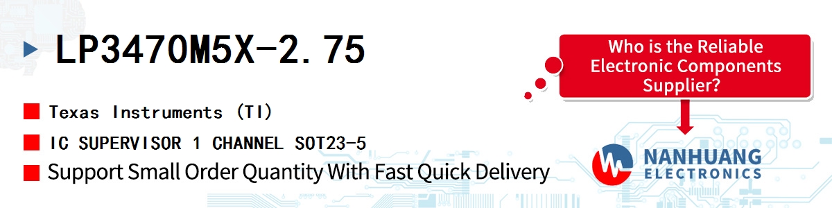 LP3470M5X-2.75 TI IC SUPERVISOR 1 CHANNEL SOT23-5