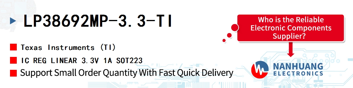 LP38692MP-3.3-TI TI IC REG LINEAR 3.3V 1A SOT223