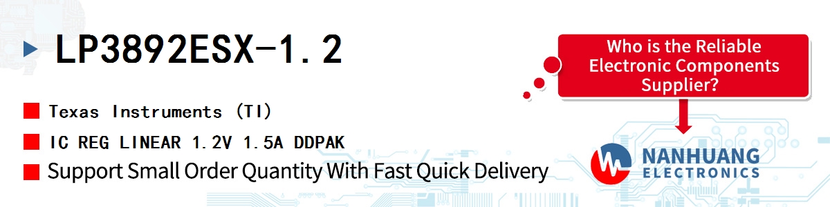 LP3892ESX-1.2 TI IC REG LINEAR 1.2V 1.5A DDPAK