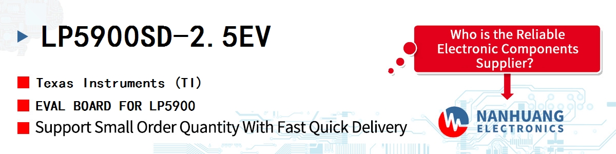 LP5900SD-2.5EV TI EVAL BOARD FOR LP5900