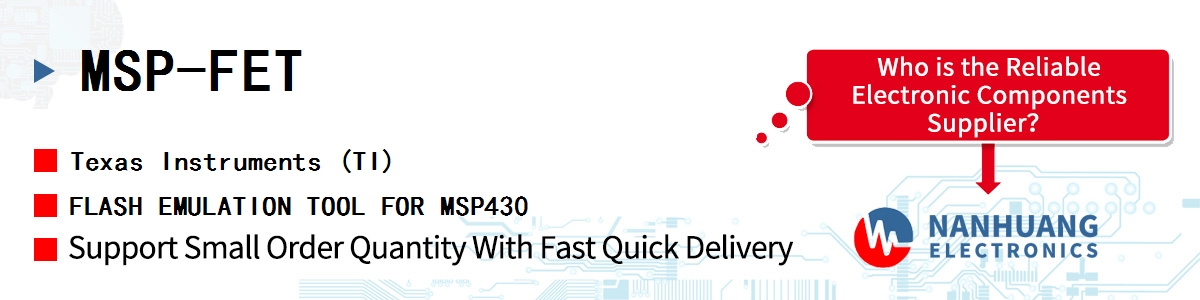 MSP-FET TI FLASH EMULATION TOOL FOR MSP430