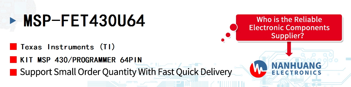 MSP-FET430U64 TI KIT MSP 430/PROGRAMMER 64PIN
