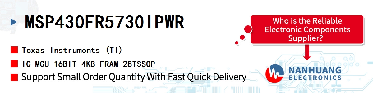 MSP430FR5730IPWR TI IC MCU 16BIT 4KB FRAM 28TSSOP